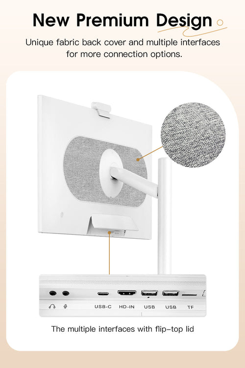 32 Inch 128GB Smart Portable TV Android OS 1080P 13MP Camera Remote Control Control Home Office Entertainment Portable Smart Tv